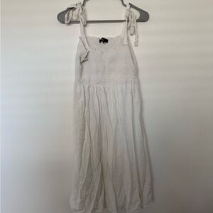 Lulu's White Tie Dress